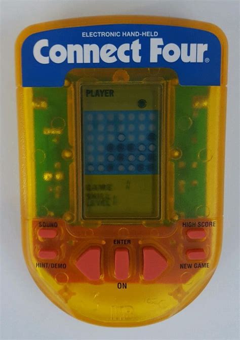 Connect Four Handheld Electronic Game 4634 Milton Bradley 1995 Game