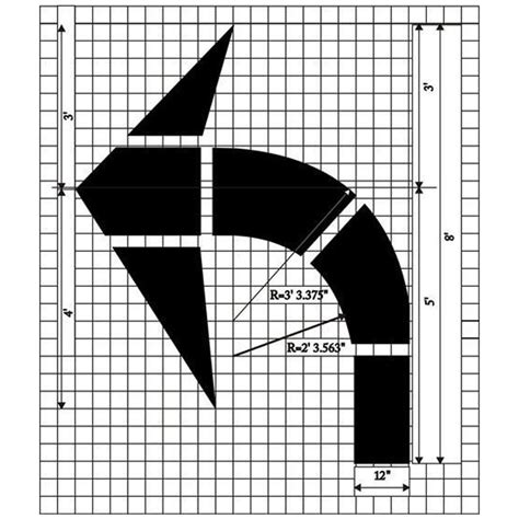 Turn Arrow Pavement Marking Stencils Mutcd Standard116 Inch Standard