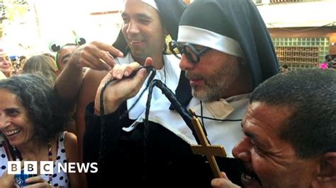 why are these men dressed as nuns bbc news