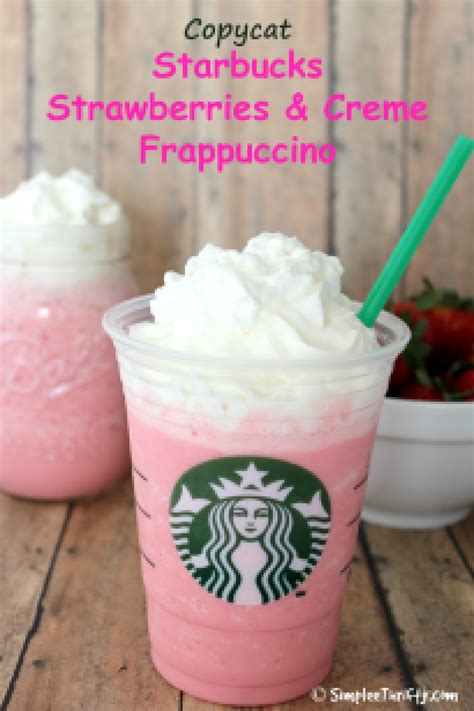 Copycat Starbucks Strawberries And Creme Frappuccino Recipe 2 Just A