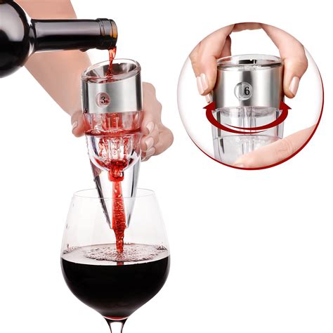 Unique Wine Aerator Decanter Pourer With 6speed Flow Controller Tune The Flavor Of The Vino To