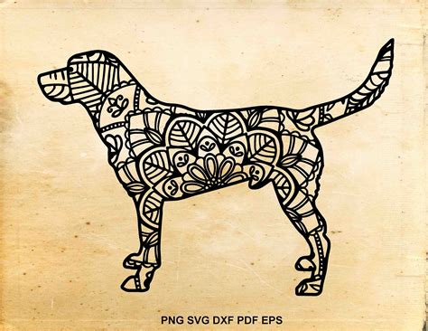 Download Zentangle Labrador svg Doodle Labrador Labrador mandala | Etsy