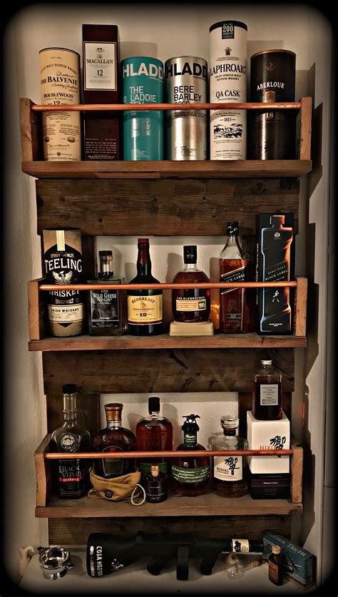 Whisky Shelf Personal Bar Diy Home Bar Diy Bar Bars For Home Whiskey