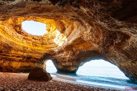 Famous Benagil Cave Faro Algarve Portugal Royalty Free Image