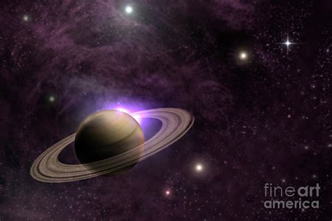 Planet Saturn Galaxy Photograph By Ezume Images Pixels