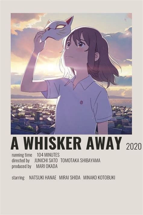 A Whisker Away Poster By Cindy Cartazes Gráficos Filmes De Anime