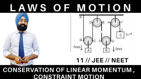 Part 6 Class 11 Conservation Of Linear Momentum Constraint