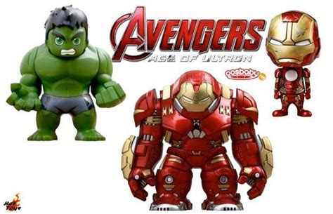 Bonecos Baby Form Avengers Age Of Ultron Cosbaby Série 15