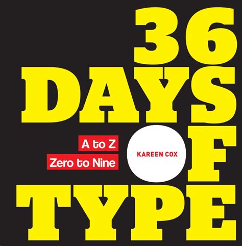 36 Days Of Type By Kareen Cox Blurb Books