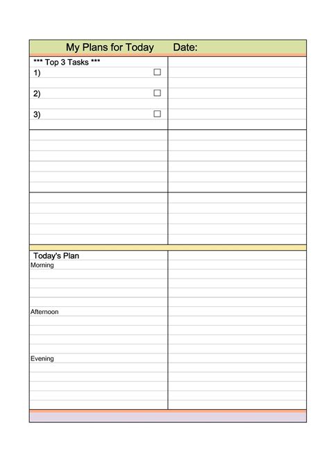 15 Best Daily Planner Templates Pdf Word Excel