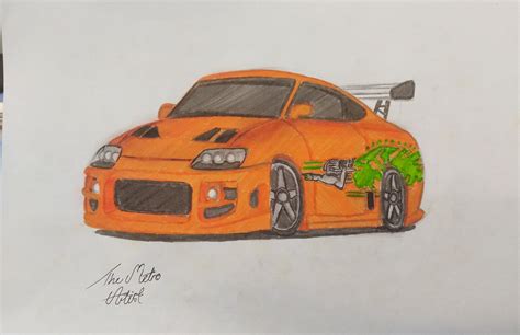 Learn 92 About Toyota Supra Drawing Super Cool Indaotaonec