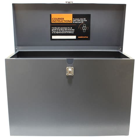 Hardcastle Large Grey Lockable Letterboxparcel Box Home Delivery