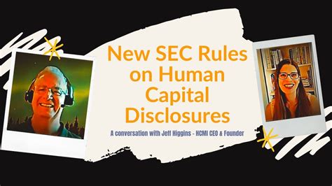 new sec rules on human capital disclosures youtube
