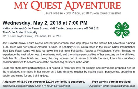 My Quest Adventure Laura Neese Presentation Licking County 4 H