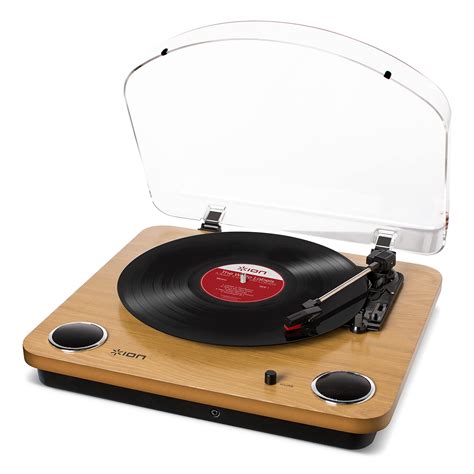 ION Audio Max LP Vinyl Record Player Turntable With Built In Speakers