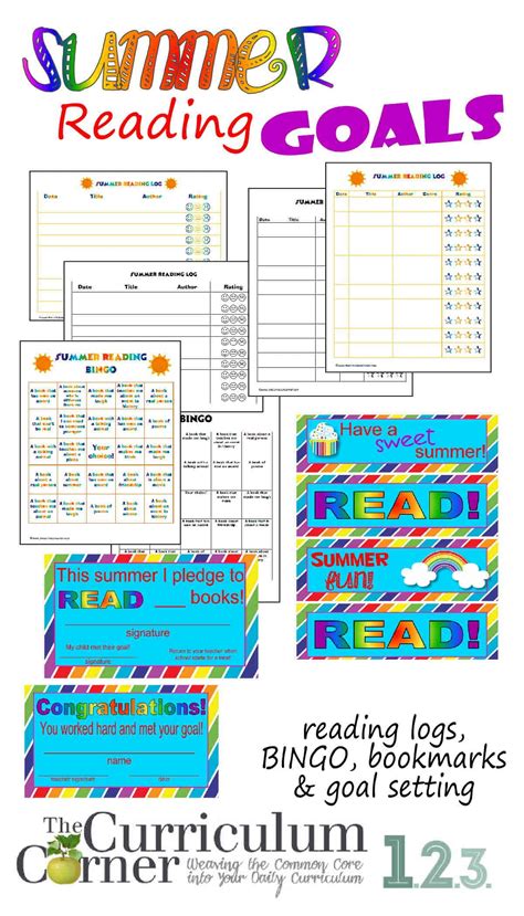 This list includes four of the best 2nd grade reading comprehension workbooks for parents or teachers. Summer Reading Goals - The Curriculum Corner 123
