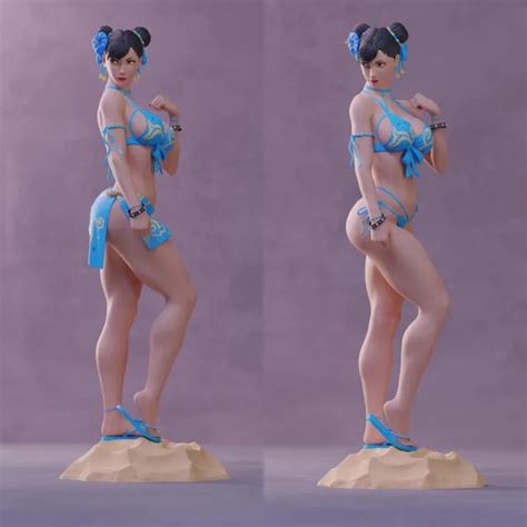 Chun Li Street Fighter 3d Printing Unpainted Figure Model Gk Blank Kit