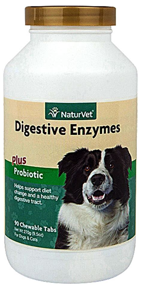 Naturvet Digestive Enzymes Plus Probiotics 90 Chewable Tablets
