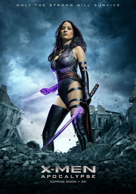 X Men Apocalypse Psylocke Movie Poster 24x36 Olivia Munn Psylocke