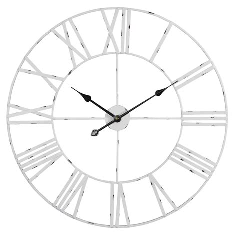 Oversized Moyer Round Metal 28 Wall Clock And Reviews Birch Lane Wall