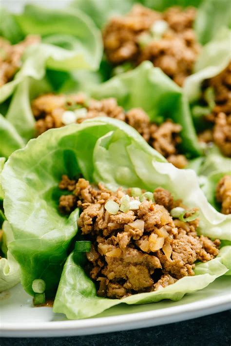 Ground turkey goes into the instant pot with some chunky salsa and canned green chilies; Instant Pot Ground Turkey Lettuce Wraps - The Spicy Apron