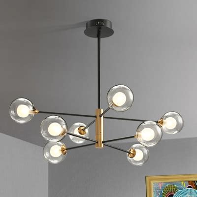 Westelm.com has been visited by 100k+ users in the past month Clear Glass Globe Ceiling Chandelier Modernism 8 Bulbs ...