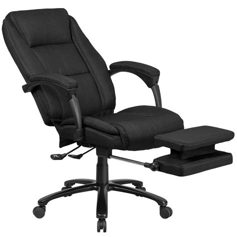 Our executive office chairs have been fully upholstered in thick, high quality fabric, offering you a plush place to sit. High Back Black Fabric Executive Reclining Ergonomic ...