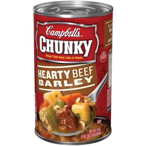 Campbells Chunky Hearty Beef Barley Soup 19 Oz Kroger