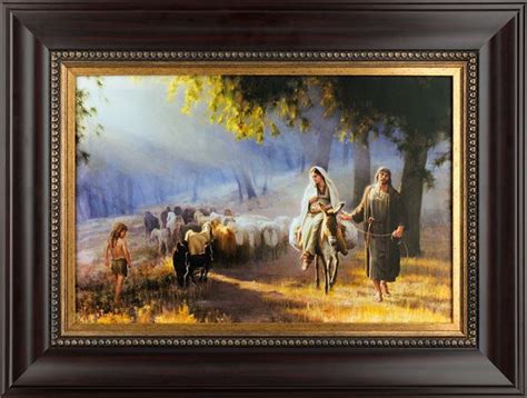 Journey To Bethlehem 25x33 Framed Giclee Canvas Journey To