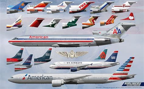 History Of American Airlines And Us Airways Vintage Aircraft