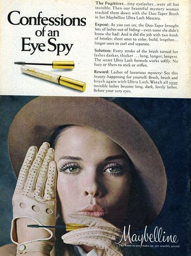 Vintage Makeup Ads Vintage Beauty Vintage Ads Beauty Ad Beauty Products Maybelline Mascara