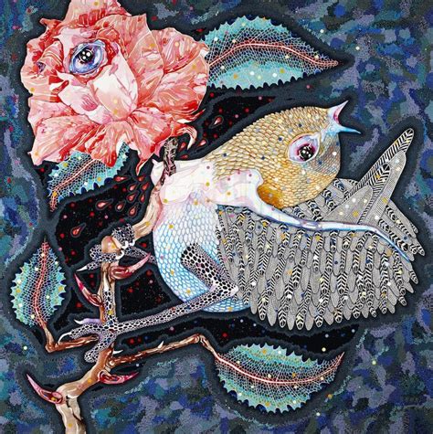 Del Kathryn Barton Nightingale And The Rose Bird Art Art
