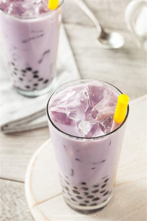 What Flavor Is The Pretty Purple Boba Tea The Three Snackateers