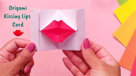 Origami Paper Lips How To Make Paper Kissing Lips Valentine S Day