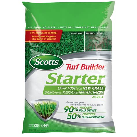 Scotts Turf Builder Starter Lawn Food For New Grass 24 25 4 47kg