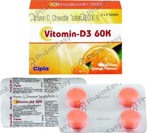 Vitomin D3 60000 Iu Tablet 4 Uses Side Effects Price And Dosage
