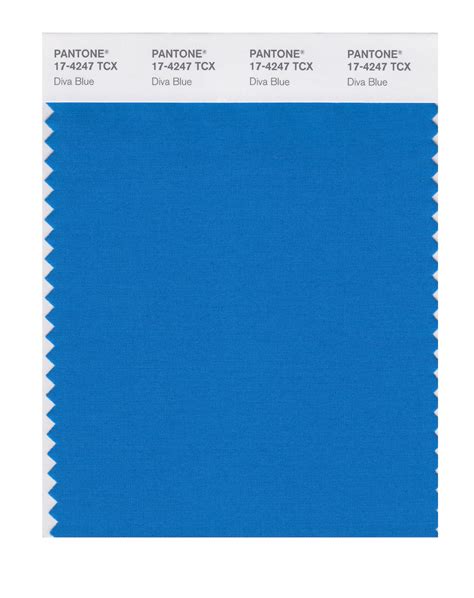 Pantone Smart Color Swatch Card 17 4247 Tcx Diva Blue Columbia Omni