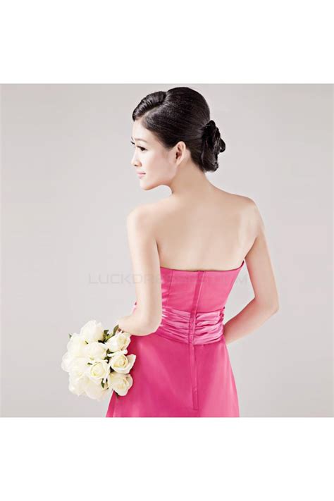 Find your dream bridesmaid dresses on theknot.com. A-Line Strapless Short Hot Pink Bridesmaid Dresses/Wedding ...