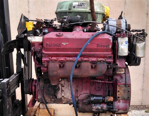 R F Engine Detroit Diesel Engine Good Running 8v71 Nat Sn 8va 437986