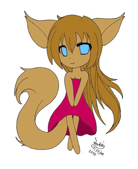 75 Easy To Draw Chibi Wolf Girl