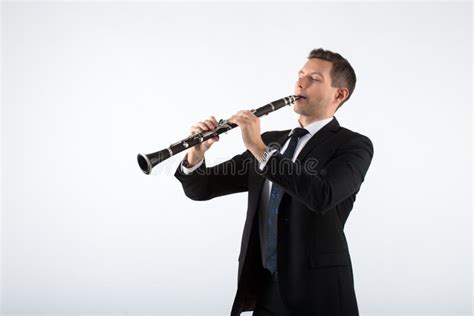 Young Man Playing The Clarinet Stock Photo Image Of Perform