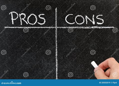 Pros Cons Balance Scale Concept Royalty Free Stock Photography