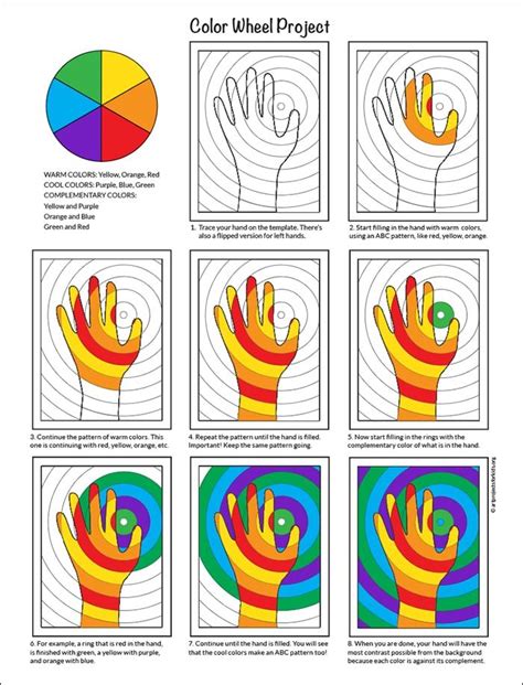 Color Wheel Project To Teach Color Theory In Elementary Art In 2023
