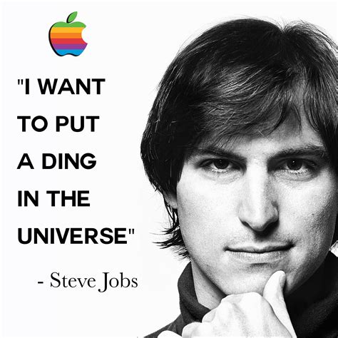 Steve Jobs Iconic Genius Photo Apple With Stunning Quote Etsy