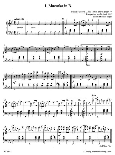 Chopin Frédéric Easy Piano Pieces And Dances Gottfrid Johansson
