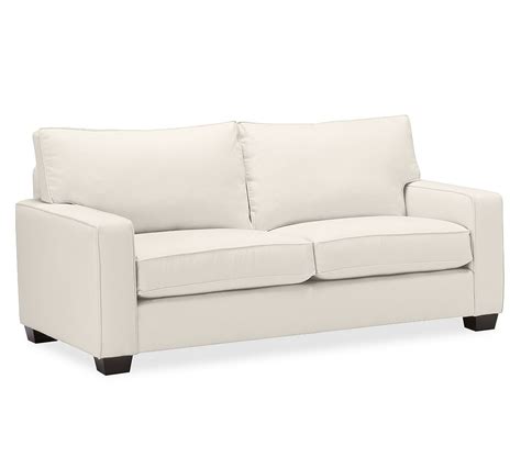 Pb Comfort Square Arm Upholstered Sofa Down Blend Wrapped Cushions