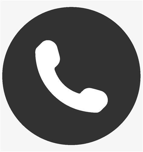 Download Call Us Phone Icon Black Circle Transparent Png Download