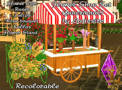 My Sims 3 Blog Flower Shop Set Functional By Ladesire
