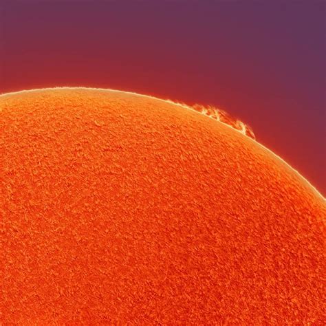 Astrophotographer Captures Solar Prominence From His Backyard