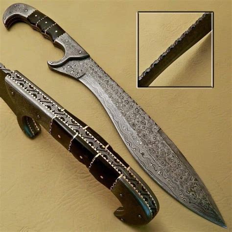Custom Made Damascus Steel Full Tang Athenian Sword With Etsy